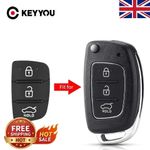Hyundai i10 i20 i30 i40 ix20 ix35 3 Button Remote Key Fob Rubber Pad Repair UK