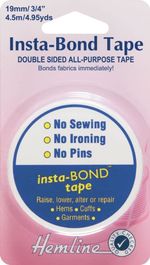 Hemline Insta-Bond Tape Double Sided No Sew No Iron No Pins