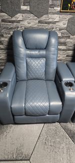 Broardway Faux Air Leather Electric Recliner Cinema Chair