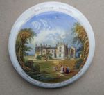 Scarce large pot lid Drayton manor Pratt Prattware Mayer.