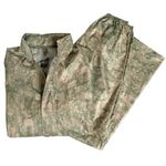 CAMOUFLAGE RAIN WATERPROOF FISHING SUIT SET WORK WEAR WALKING US ACU DIGITAL