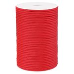 328FT 550 Paracord, 4mm 7 Strand Parachutes Cord Spool, Bright Red