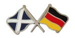Germany Flag & Scotland Flag Friendship Courtesy Pin Badge
