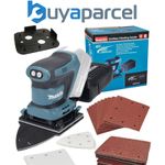 Makita DBO480Z 18v LXT 114mm Detail 1/4 Sheet Finishing Delta Sander + 62 Sheets