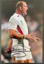 Lawrence Dallaglio Signed Autograph 6x4 Photo England Rugby World cup 2003 & COA
