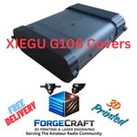 Xiegu G106 Front and Rear Protective Covers - Carbon Fibre Effect