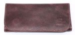Soft Genuine Smoke Tobacco Pocket Pouch Case Real Vintage Purple Leather New