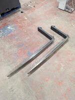 Forklift forks 1200 x 100 x 40 2023 straight, minimal wear.