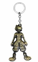 Kingdom Hearts Sora Character Figure Bronze Metal Keychain