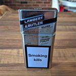 Lambert & Butler Silver Metal Cigarette Tin/Case Modern Smoking Design
