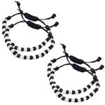 2 Pair Baby Nazariya Bracelet for Girls & Boys, Adjustable Size Evil Eye Nazar