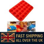 24 Cavity Pan Tray Silicone Mini Cupcake Cookie Bakeware Baking Mold Muffin