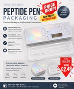 X10 EMPTY Peptide Pen Boxes with Secure Insert for pen and pins
