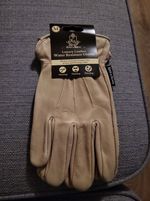 KENT AND STOWE LUXURY LEATHER WATER RESISTANT GLOVES Medium NEW (402)
