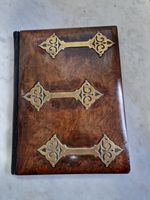 Antique Gothic Burr Walnut Desk Blotter