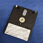 CF2 3" Floppy Disk Self Adhesive Labels, A4 Sheet of 8 - Amstrad/Amsoft Branded