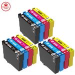 12 Ink Cartridge 604XL Fits for Epson XP-2200 XP-2205 XP-3200 XP-3205
