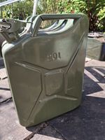 Vintage Reinforced Metal 20 Litre Jerry Can