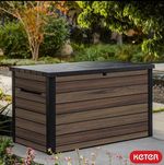 Keter Manuel Storage Deck Box 870L Rectangular Free Standing