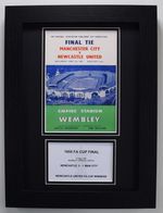 1955 FA Cup Final A4 Photo Match Programme Display Football Newcastle United