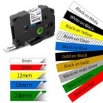 Replace For Brother Label Tape Laminated Tze Tape 24mm/18mm/12mm/9mm/6mm TZE-231