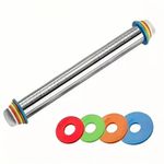 1pc Stainless Steel Adjustable Rolling Pin Thickness Ring Non Stick FrenchStyle)