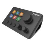 Stream Deck 6 Keys Customizable Keypad With Media Knob For Streaming USB Black