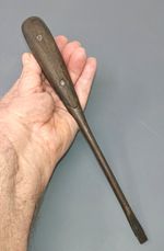 Vintage Antique "Perfect Handle" 11-Inch Flathead Screwdriver Wood Handle Tool