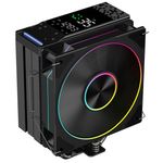 PowerCool Typhoon CPU Cooler Black ARGB LED Temperature Display For AMD / Intel