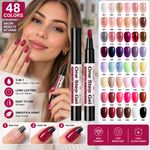 LIMEGIRL Gel Polish Nail Pen 3 in 1 Manicure One Step Nail Varnish Hybrid Base