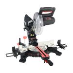 ParkerBrand 210mm Sliding Compound Single Bevel Mitre Saw with Laser Guide, Dust