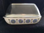 V. RARE HTF JAJ Pyrex MEDALLION Easy Roast High Dome Roasting Dish SOUGHT-AFTER