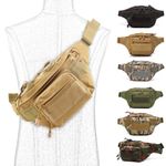Tactical Waist Bag Molle Pouch Camping Hip Pack Military Belt Bag