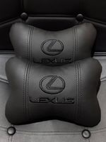 2Pcs Premium Headrest Pillows (Set of 2 pillows) - Custom Embroidered For Lexus