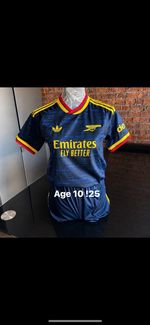 adidas Kids Full Football Kit Tracksuit Set Blue/Yellow/Red Size 10 Years