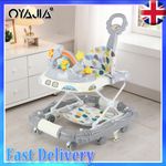Baby Walker/Rocker Bouncer First Steps Push Along Activity Music Ride On Car NEW