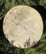 15" frame drum made with Norfolk red deer and Norfolk steam bent oak