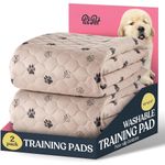 Washable Dog Pee Pads for Dogs - Super Absorbent Reusable Puppy Pads, 2 Pack
