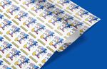 Sonic Personalised Wrapping Paper Uk - Custom Name & Age - Birthday Gift Wrap