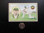 DON BRADMAN 20 CENTS COIN WITH SIR DONALD BRADMAN POSTCARD (B)
