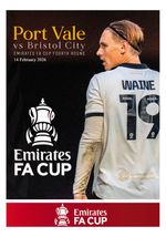 PORT VALE v BRISTOL CITY 14 February 2026 * POSTPONED FA CUP 4 Round FAN edition