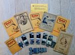 Lot of 7 vintage Film Clips, Kodak, Ilford, Johnston  and 7 Kodak Photo Wallets