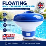 Floating Chlorine Dispenser Pool Chemical Floater Spa Hot Tub Tablet Holder
