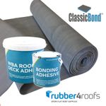 EPDM Rubber Roofing Kit Flat Roofs 1.2 Rubber Roof Membrane & Glue Rubber4Roofs