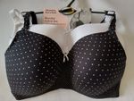 Pack of 2 Mothercare Blooming Marvellous Nursing Feeding Bras UK 32 34 36 B to G