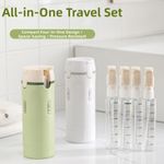 Travel Toiletry Set, Refillable 40ml Liquid Bottles 4 in 1 Travel Pump Dispenser