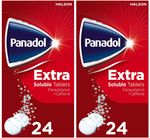 Panadol Extra Soluble Tablets - 500mg/65mg - Caffeine - 24 x 2 PACK