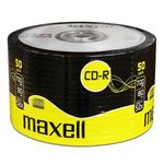 Maxell CD-R Recordable 50 Pack Shrink-Wrap 52x Blank Discs 700MB/80mins