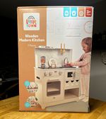 Little Town Wooden Modern Kitchen Set, White, Interactive Play, 7pc 27705