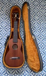 Hawaiian Mele solid mahogany  concert ukulele  and hard case